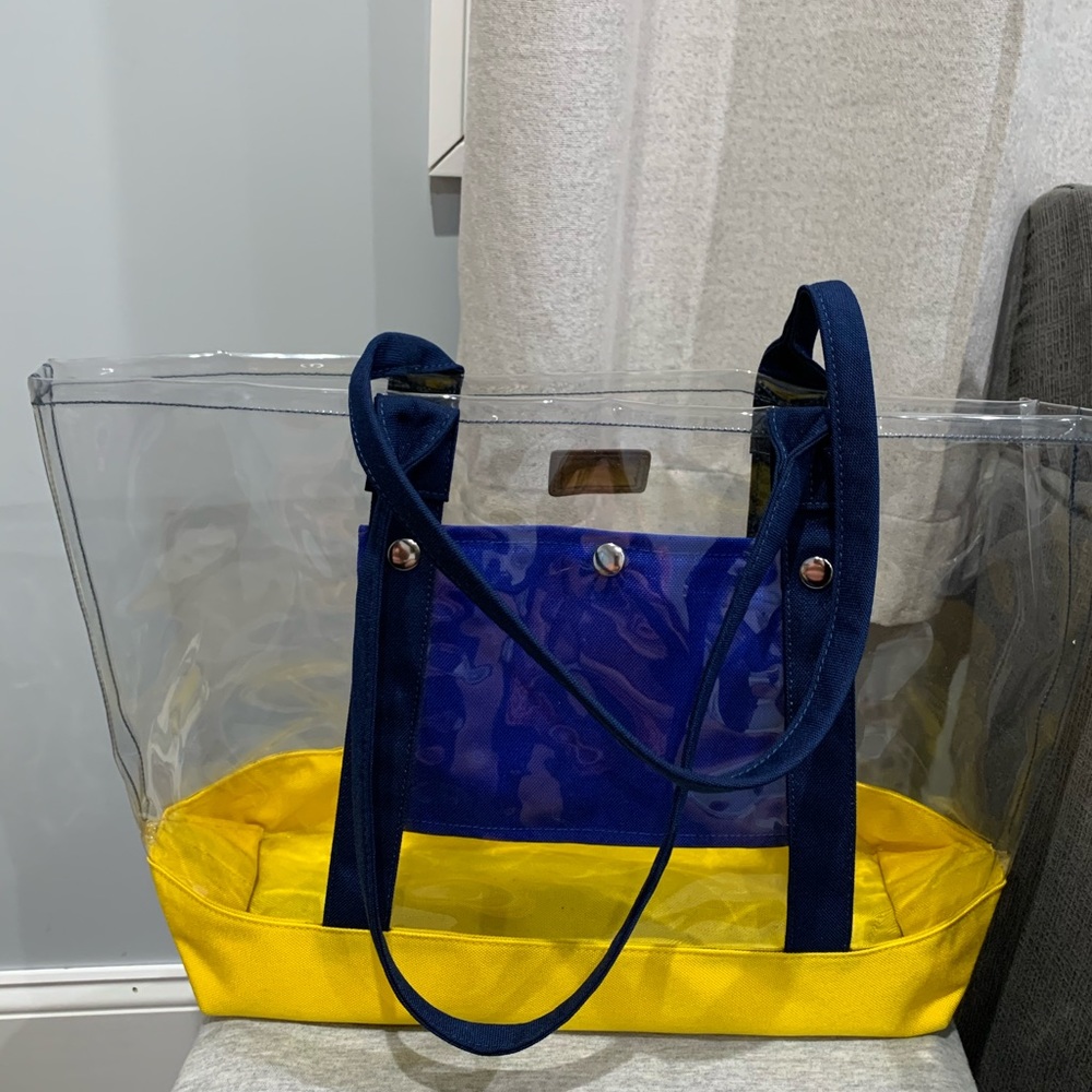 J. Press York Street Large Clear Tote Bag View 3
